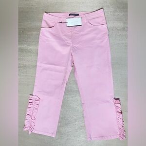 Zara Pink Fringe Casual Pants